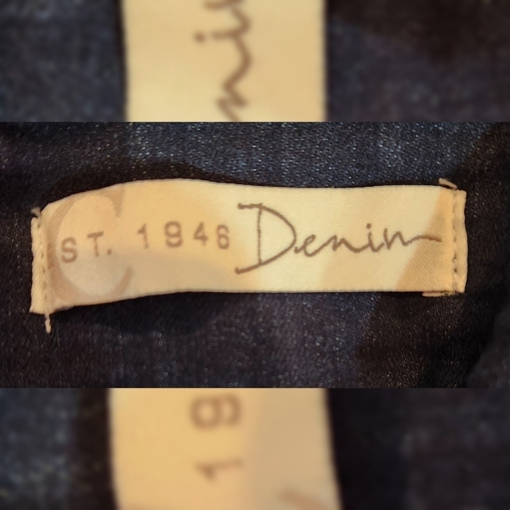 1946 Denim Capris Sz 14 - Picture 7 of 8